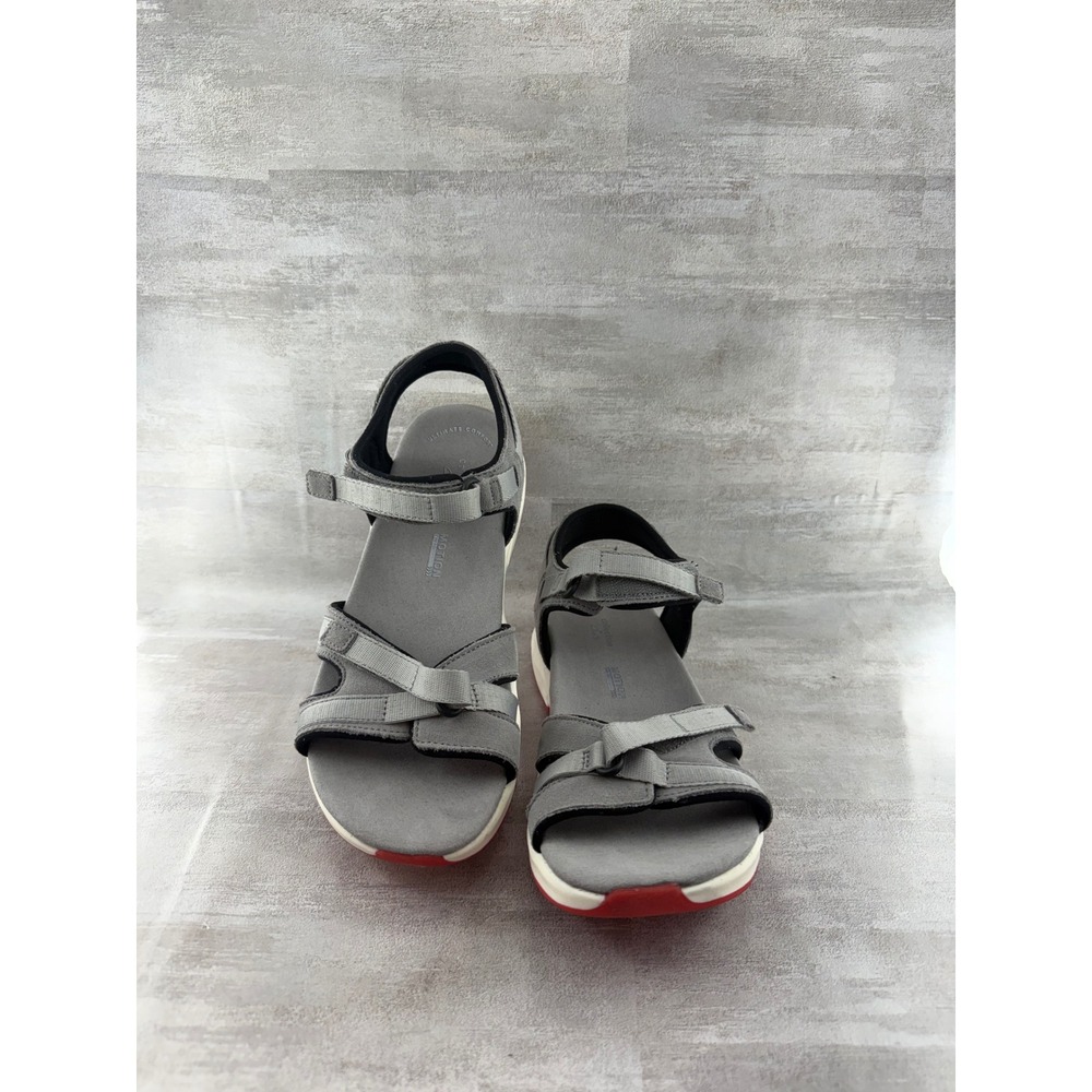 Clarks Collection Motion 90 Grey Strappy Sport Sandals Women Sz 8.5 M